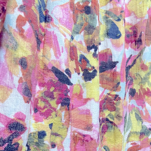 Zac & Rachel 1X Bell Sleeve On or Off Shoulder Floral Dress Fully Lined 13033 - Picture 7 of 9